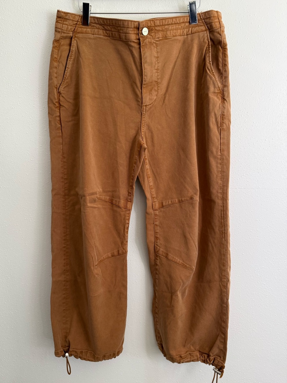 PAIGE Reid Jogger Pants 31 Vintage Moss Taupe Lyocell Utility